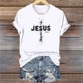 thumbnail image 5 of VBTAPA Jesus Shirts for Women Christian Cross Printed Short Sleeve T-shirts Happy Easter Rabbit Graphic Tees on Sale White XXXL, 5 of 6