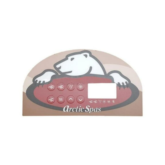 Arctic Spa 112308 Topside 3 Pump Control Panel, Overlay