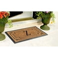thumbnail image 6 of A1HC- Designer Hand-Crafted Rubber & Coir Decorative Frame Molded Door Mat, Perfect and more functional size 24x36 Inch Monogrammed, 6 of 7