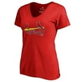 thumbnail image 2 of Women's Red St. Louis Cardinals Team Wordmark T-Shirt, 2 of 3