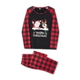 thumbnail image 3 of Gureui Matching Family Christmas Pajamas Set , Long Sleeve Cute Cartoon Print Tops + Plaid Pants Set Sleepwear, 3 of 9