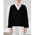 thumbnail image 5 of YEKEYI Half Shirts Layering for Women,Detachable Dickey Collar Blouse Half Shirts False Collar, 5 of 9