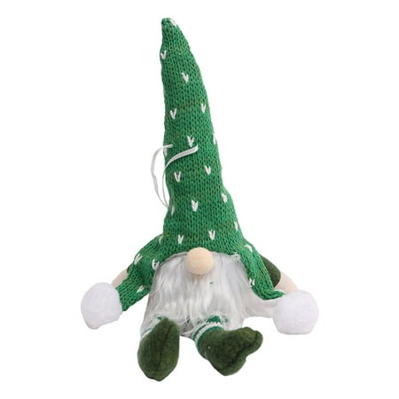 

Veki Christmas Decorations Christmas Crocheted Long Legged Forest Old Man Doll With Lights Doll Pendant Lighted Hanging Christmas Decorations