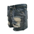 thumbnail image 6 of Womens Denim Shorts Women's Casual Denim Shorts Frayed Tassel Ripped jeans Multicolor Pants(Blue,M), 6 of 8