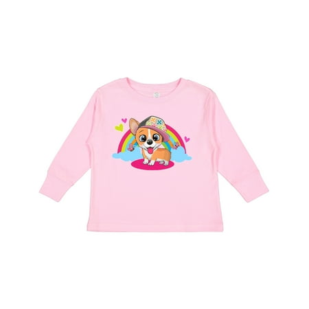 

Inktastic Corgi Dog Gift Puppy Gift Toddler Toddler Girl Long Sleeve T-Shirt