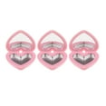 thumbnail image 2 of Professional Heart Shape Empty Makeup with Mirror for Blusher Highlight Concealer And Pink, 2 of 7