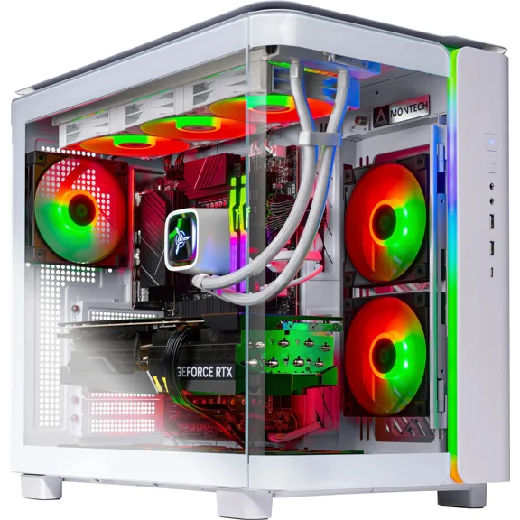 Skytech Gaming - KING95 Gaming Desktop PC - AMD Ryzen 7 9700X - 32GB Memory - NVIDIA RTX Geforce 5070 - 2TB NVMe SSD - White