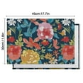 thumbnail image 6 of Pioneer Flower Floral Print Pattern Summer Placemats Table Placemats Set Of 4-Linen Kitchen Washable Placemats Table Mats 12x18 Inch Non-Slip Heat Resistant, 6 of 6