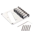 thumbnail image 2 of Chrome Electric Guitar Bridge, 6 Mounts, Single Coil Humbucker Pickup for, 2 of 8