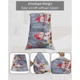 thumbnail image 6 of Christmas Body Pillow Case Cover - Microfiber Bed Throw Pillow Covers, Winter Snowman Xmas Red Balls Snowflakes Decorative Lumbar Pillow Cover with Envelope Closure for Sofa/Travel 20"x54", 6 of 6