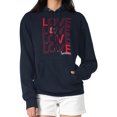 thumbnail image 4 of Women's G-III 4Her by Carl Banks  Navy Cleveland Guardians Love Graphic Fleece Hoodie, 4 of 5