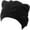 Black, variant on Women's Acrylic Cat Ears Knit Black Beanie Hat