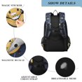 thumbnail image 4 of FORMRS Unisex School Backpack 17" Student Travel Bag with Laptop Compartment, Orange Cat Planet, 4 of 7