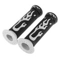 thumbnail image 4 of /8'' 22mmMotorcycle Scooter Handlebar Hand Grips Rubber White, 4 of 8