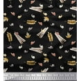 thumbnail image 1 of Soimoi Cotton Duck Fabric Leaves,Cinnamon & Snail Insects Print Fabric by Yard 42 Inch Wide, 1 of 1