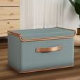 thumbnail image 3 of ¡Gran Oferta!, Caja de almacenamiento para guardarropa de uso doméstico, caja de almacenamiento para clasificar ropa y artículos diversos, caja de almacenamiento plegable de tela Akmoler, 3 of 7