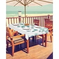 thumbnail image 2 of nqOlkjepod Green Leaves Outdoor Tablecloth with Umbrella Hole & Zipper, Spring Natural Botanical Plants Vines Rectangle Table Cover 52x70 Inch, Dining Waterproof Table Cloth Protector for Patio, 2 of 7