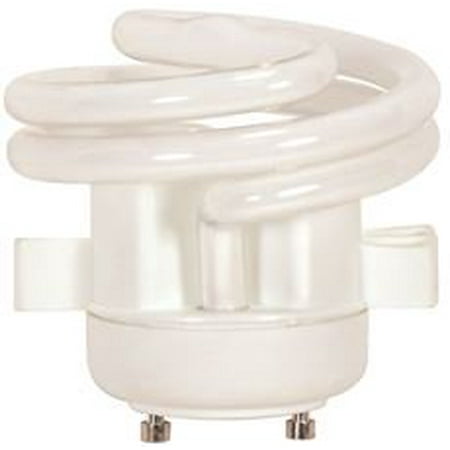 Satco Compact - SATCO SPIRAL COMPACT FLUORESCENT LAMP SQUAT, 13 WATT, 2700K, 82 CRI, GU24, 120 VOLT