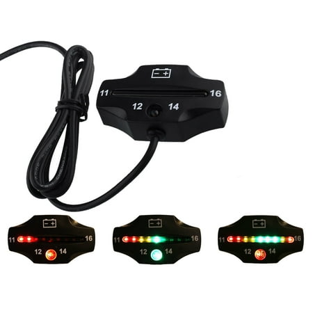 Battery Meter Indicator Oz Usa 12v Motorcycle Atv 12 Volt Camper Rv