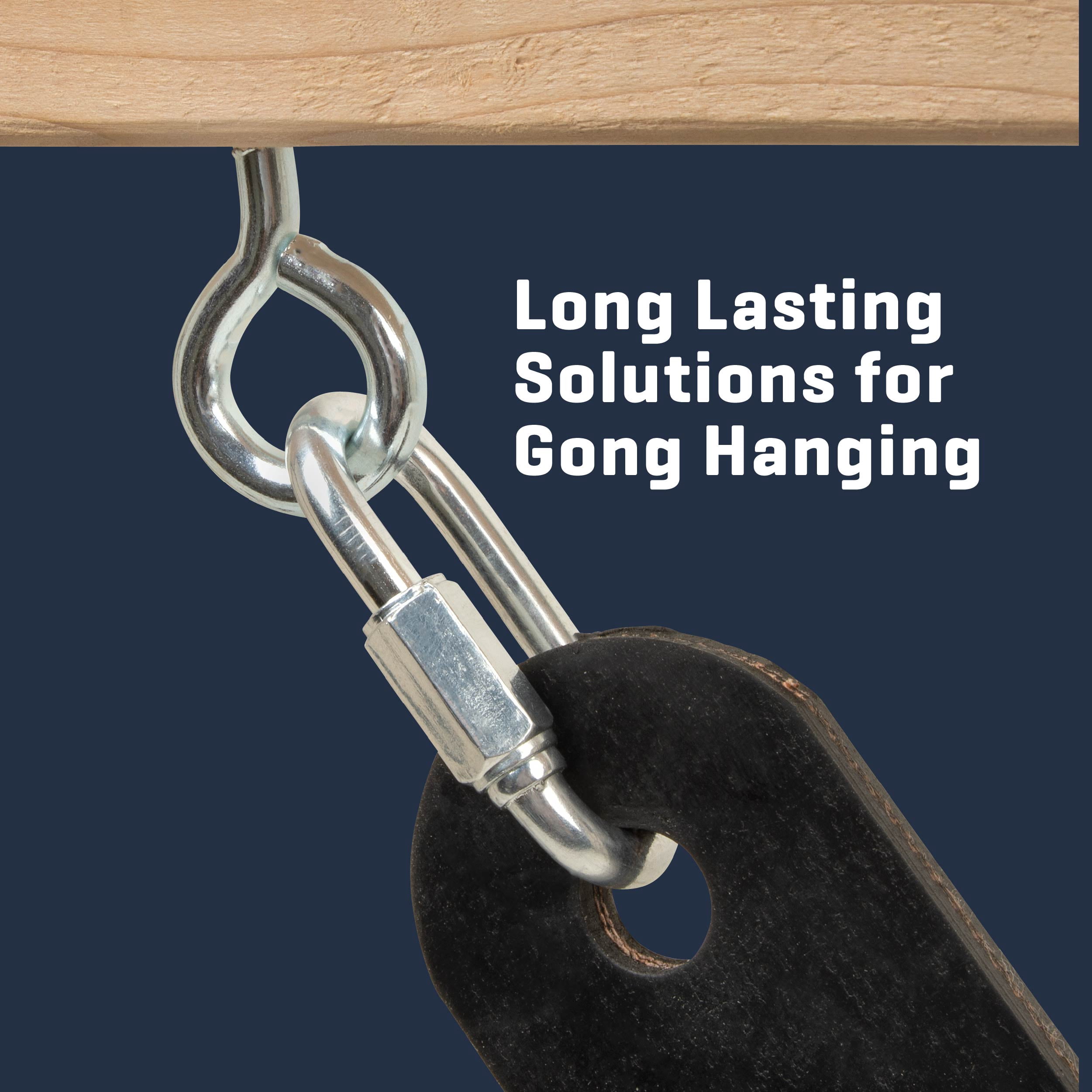 EZ Aim Gong Shooting Target Hanging Kit, Rubber Strap, 8"L, 1.4 lb, Black