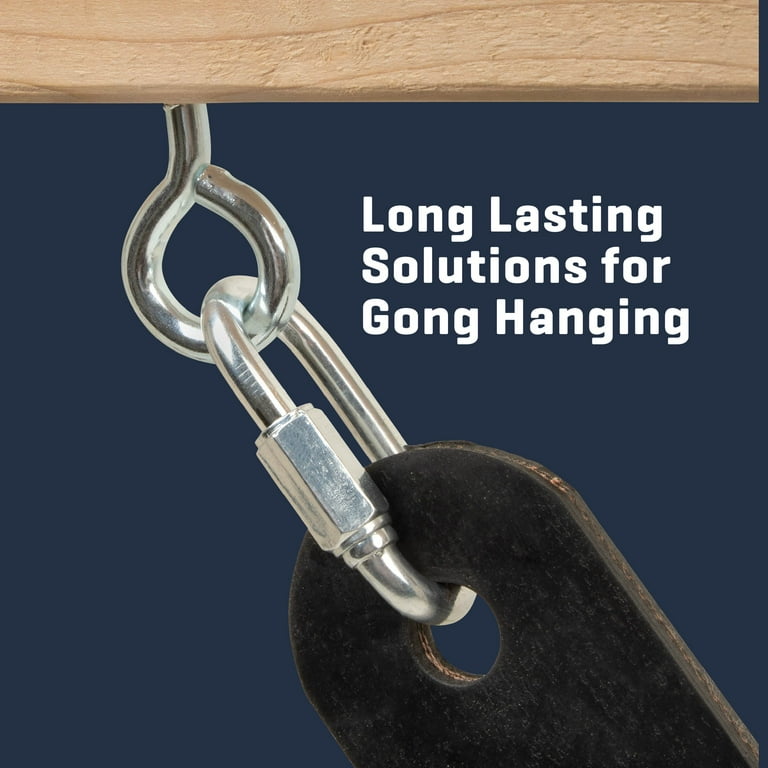 EZ Aim Gong Shooting Target Hanging Kit, Rubber Strap, 8L, Black