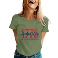 thumbnail image 2 of Independence Day T Shirts for Women Summer Casual Short Sleeve Crewneck America 1776 Graphic Tees Patriotic Tshirts, 2 of 4