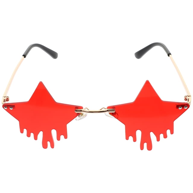1 Pair Star Eyeglasses Party Rimless Sunglasses Party Favors Party Eyeglasses Props