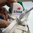 thumbnail image 4 of STAUD x New Balance 57/40 Sneakers Mens 6 White Blue Quartz Colored Laces New, 4 of 6