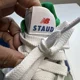 thumbnail image 4 of STAUD x New Balance 57/40 Sneakers Mens 6 White Blue Quartz Colored Laces New, 4 of 6