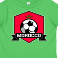 thumbnail image 4 of Inktastic Soccer Morocco Flag Banner Boys or Girls Toddler T-Shirt, 4 of 5