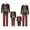 Black Dad, variant on Elippeo Christmas Family Pajamas Matching Set, Long Sleeve Elf Legs Print T-shirt with Plaid Pants Sleepwear Loungewear