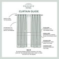 thumbnail image 2 of Exclusive Home Rideaux Penny Pinch Pleat Panneau de Rideau, 50x108, Blanc d'Hiver, 2 Panneaux, 2 of 7