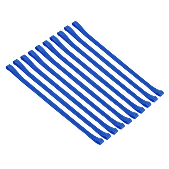 Uxcell Towel Bands, 10 Pack Elastic Windproof Beach Towel Strap for Pool and Cruise Chairs, Blue