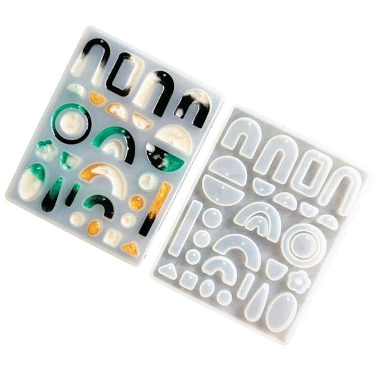 Geometric Earring Resin Molds Silicone Pendant Mould Epoxy Resin