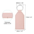 thumbnail image 2 of 4.3" PU Sublimation Keychain Blanks, Leather Key Fob with Rings for DIY Craft Car Key, Pink, 6 Pack, 2 of 6