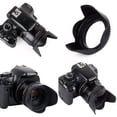 thumbnail image 2 of Professional Hard Lens Hood For Canon 70-300mm 55-250mm 18-55mm Lens (58mm compatible), 2 of 6