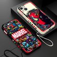 thumbnail image 4 of Marvel Avengers Poster Phone Case para Apple iPhone 15 14 13 12 11 Pro Max Plus 8 7 SE Liquid Left Rope Capa Cover, 4 of 5