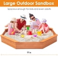 thumbnail image 2 of Sandbox Nicedday Octagon de madera con funda para niños al aire libre, 2 of 7