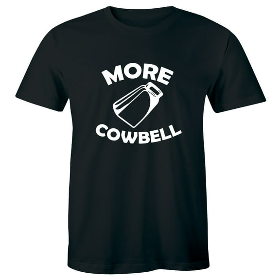 MORE COWBELL Funny Retro Vintage Men's Night Show Humor Gift Holiday Tee Shirt