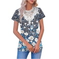 thumbnail image 2 of Blczomt Cute Womens Shirts Casual Trendy Tees Dressy Ladies Summer Tops,XXXL, 2 of 5
