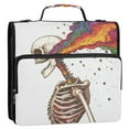 thumbnail image 5 of FORMRS Zipper Binder with Shoulder Strap 1.5-inch Ring 500 Sheet Capacity File Bag, Colorful Skeleton, 5 of 5