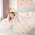 thumbnail image 3 of meiyoeat Pastel Balloon Letter C Print Full Size Bedding Sets for Boys Girls, Birthday Party Full Size Bed in a Bag, Pink Reversible, 7pcs, 3 of 6