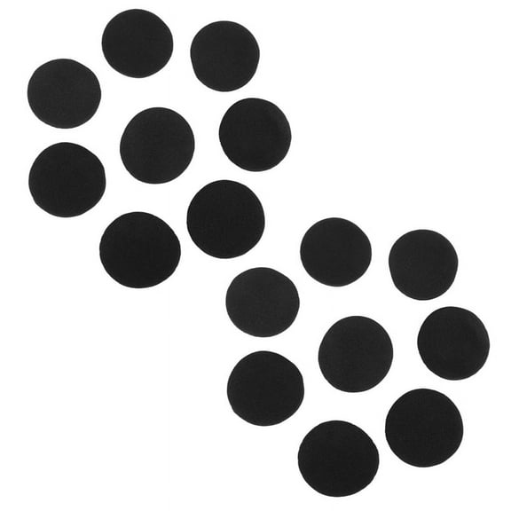 8 Pair 60mm Replacement Ear Foam Earphone Pad Covers for Headset Headphone Black