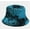 Blue, variant on New Graffiti Style Panama Summer Harajuku Bucket Hat Colorful Tie Dye Fisherman Hat Reversible Bob Bucket Cap for Men Women
