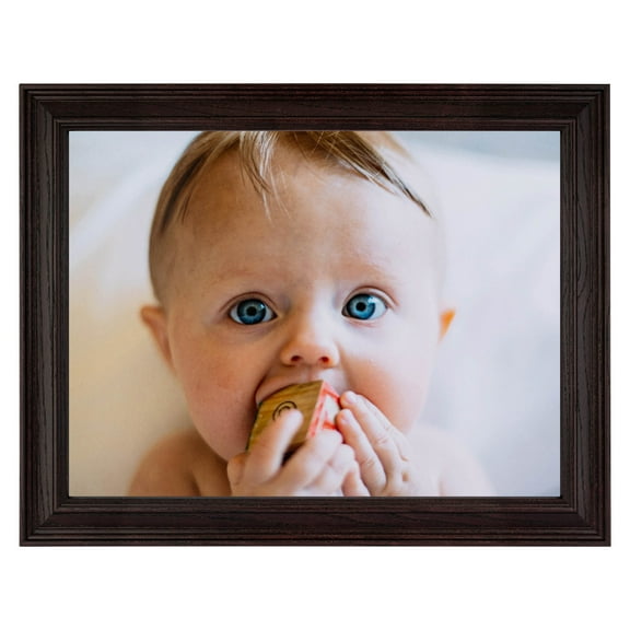 ArtToFrames 12x14" Cherry Picture Frame, Red Wood Poster Frame, with Regular Glass and Foam Backing 3/16 inch (FBPL-4333)