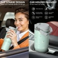thumbnail image 6 of 1pc Daisy 30oz Tumbler with Straw & Handle - Insulated Stainless Steel Cup | Holiday Gift for Man Women (Christmas, Valentine's, Birthday), 6 of 7