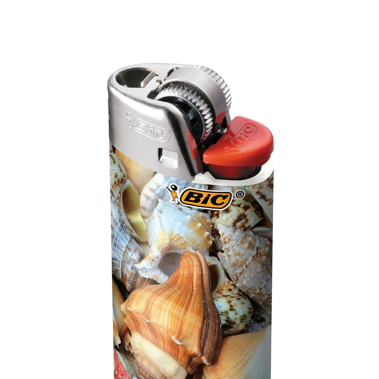 BIC Special Edition Shells Lighters, Pack of 8 Trendy Designs
