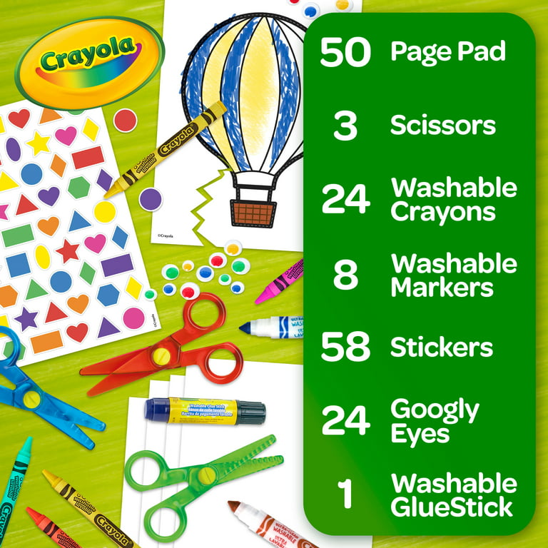 Crayola Toddler Scissor Skills Activity Kit, 3 Count Safety