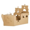 thumbnail image 2 of Casa de juegos con barco pirata para colorear, casa de cartón DIY para niños, manualidades divertidas de Halloween, excelente decoración, casa de juegos al aire libre para niños, niñas, niños pequeños, 2 of 5