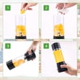 thumbnail image 5 of Licuadora para Batidos y Smoothies: Taza de licuadora exprimidora de viaje de tamaño personal con USB recargable pequeña mini licuadora eléctrica individual para jugo comida para bebés gimnasio viajes JM, 5 of 5